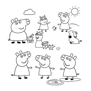 Libro para Colorear de Peppa Pig