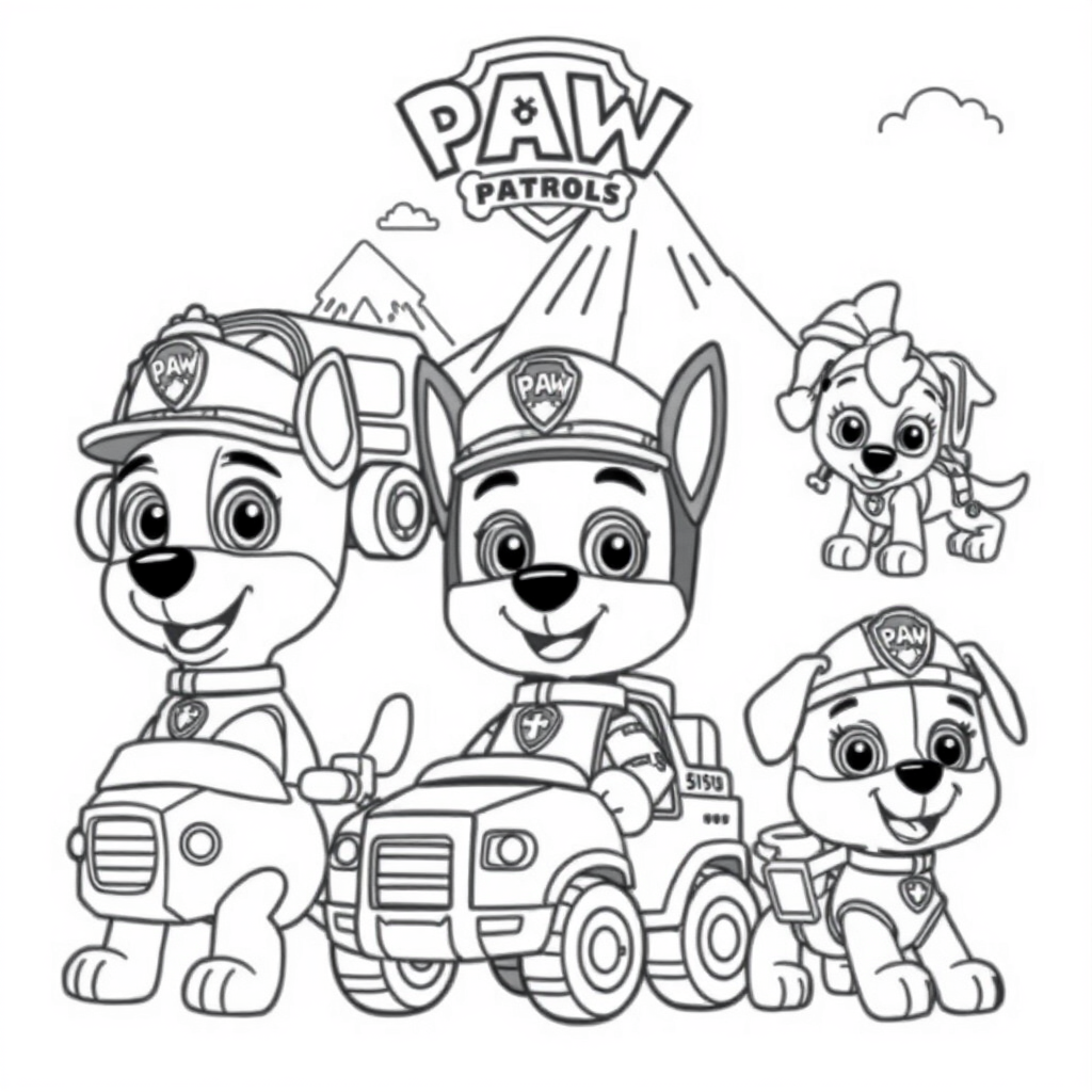 Libro para Colorear Patrulla Canina