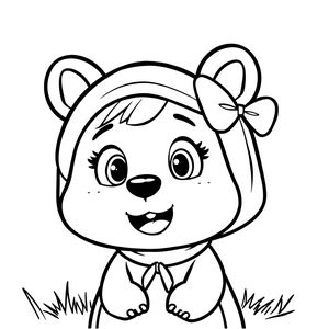 Libro para colorear Masha y el Oso