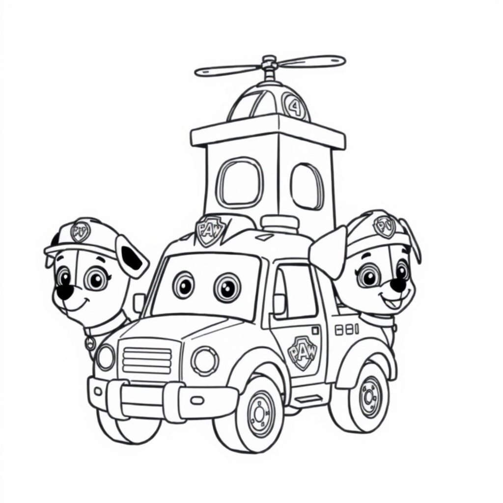 Libro de Colorear de La Patrulla Canina