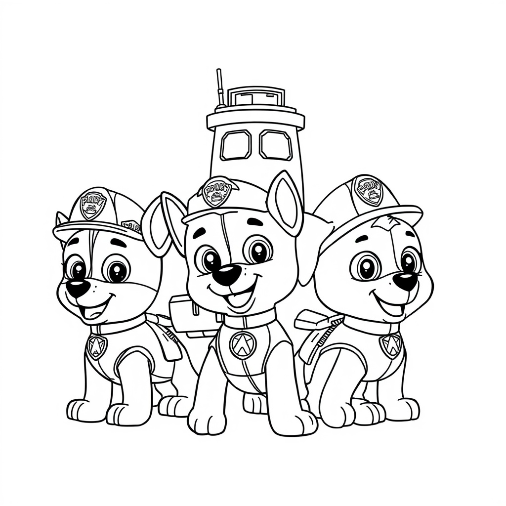 Psi Patrol Kolorowanka