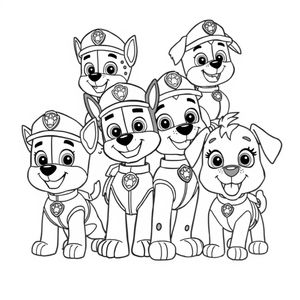Libro para Colorear de La Patrulla Canina