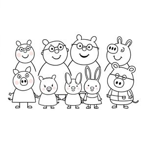 Libro de colorear de Peppa Pig