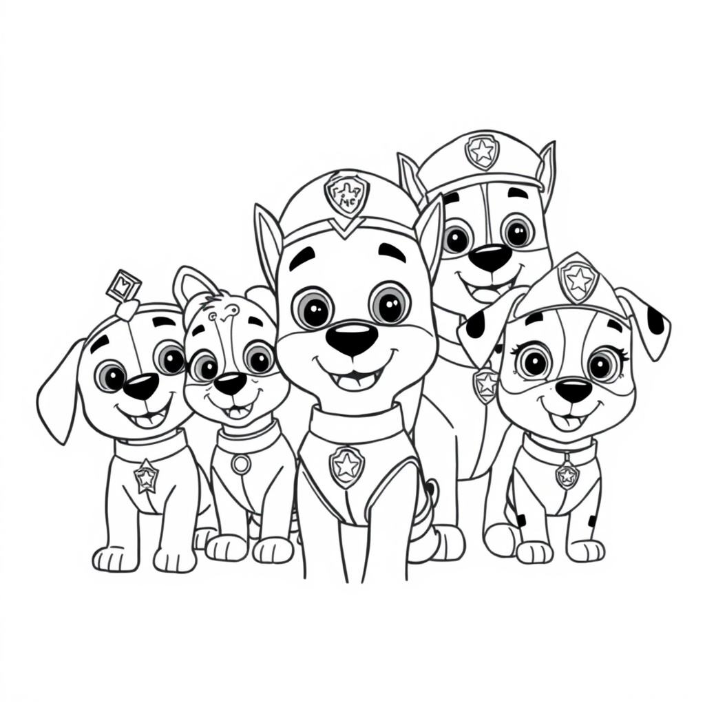 Libro para Colorear de PAW Patrol