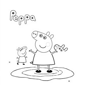 Libro para colorear Peppa Pig