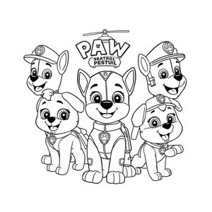 Libro para Colorear de La Patrulla Canina