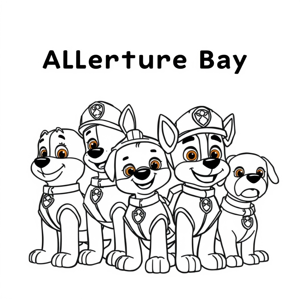 Libro para Colorear de la Patrulla Canina