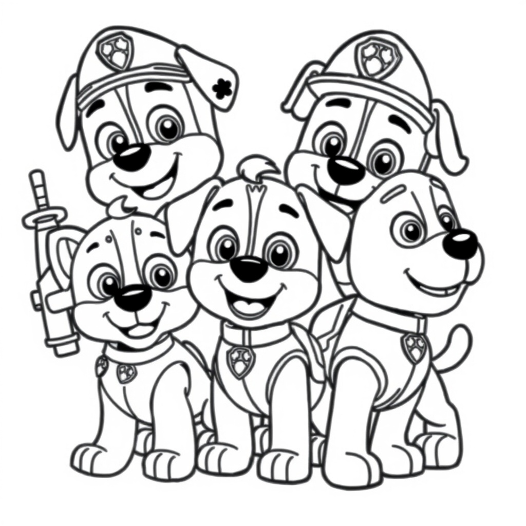 Libro para Colorear de Cachorros en Misión