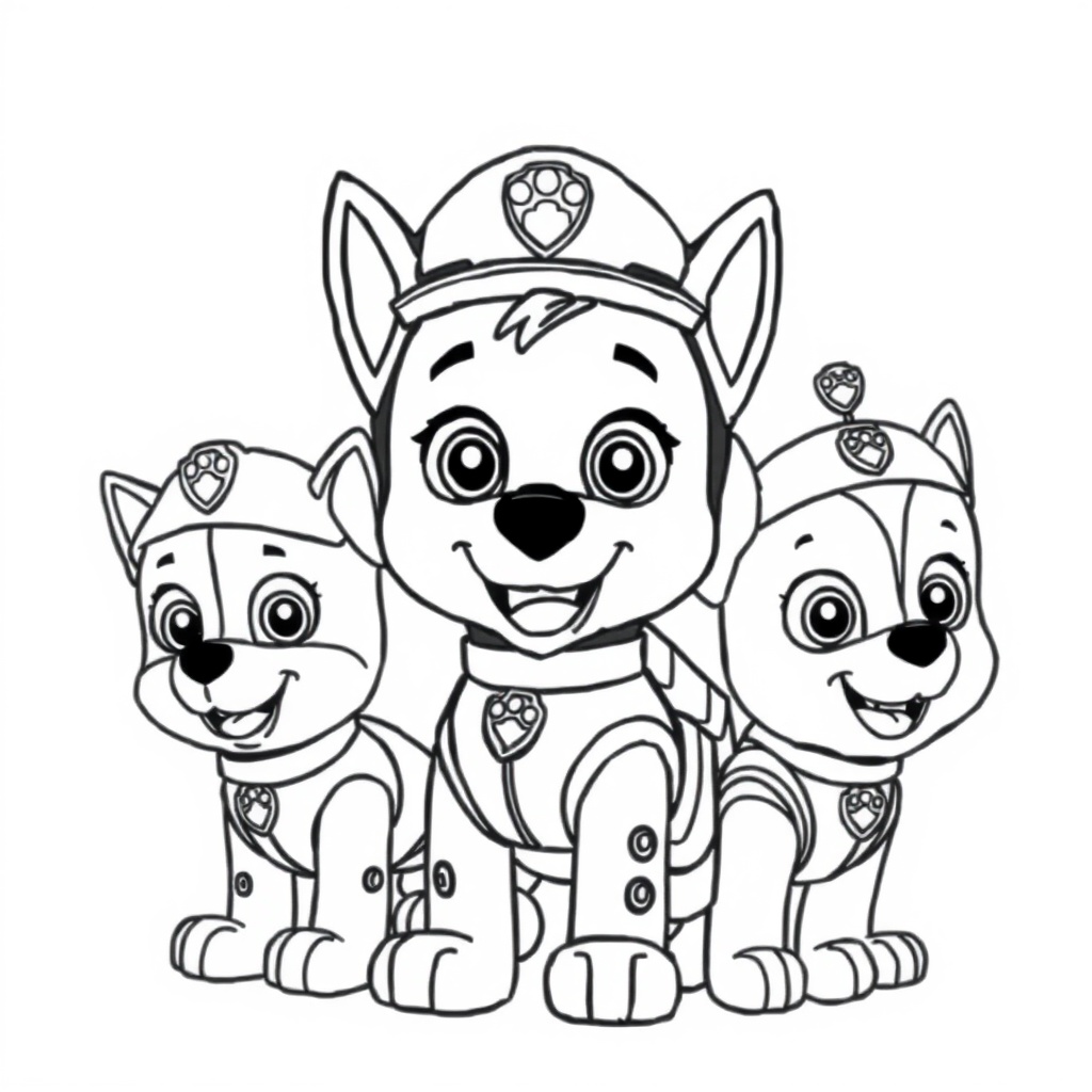 Libro para Colorear Patrulla Canina