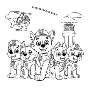 Libro para Colorear de Patrulla Canina