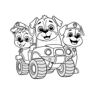 Patrulla de Cachorros - Libro de Colorear de Aventuras