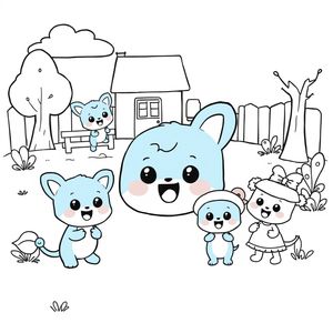 Libro para Colorear de Bluey