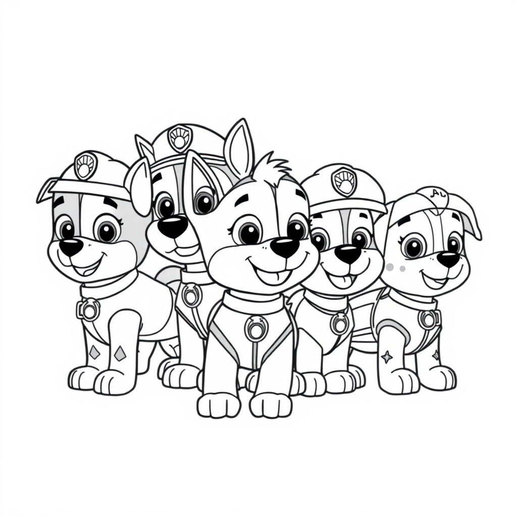 Libro de Colorear: Patrulla Canina