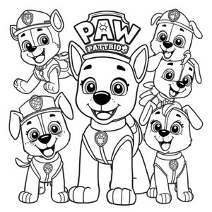 Libro para Colorear: Patrulla Canina en Acción