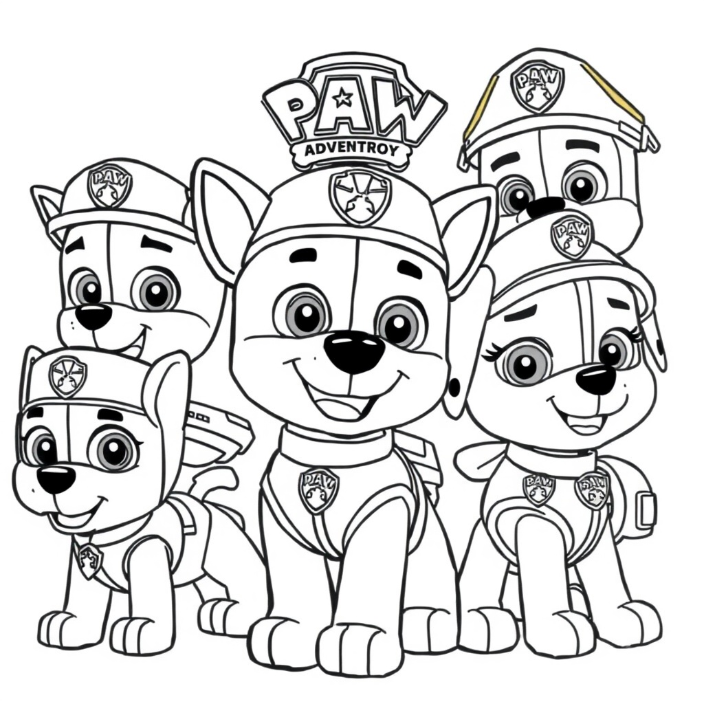 Libro para Colorear de La Patrulla Canina