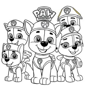 Libro para Colorear de La Patrulla Canina