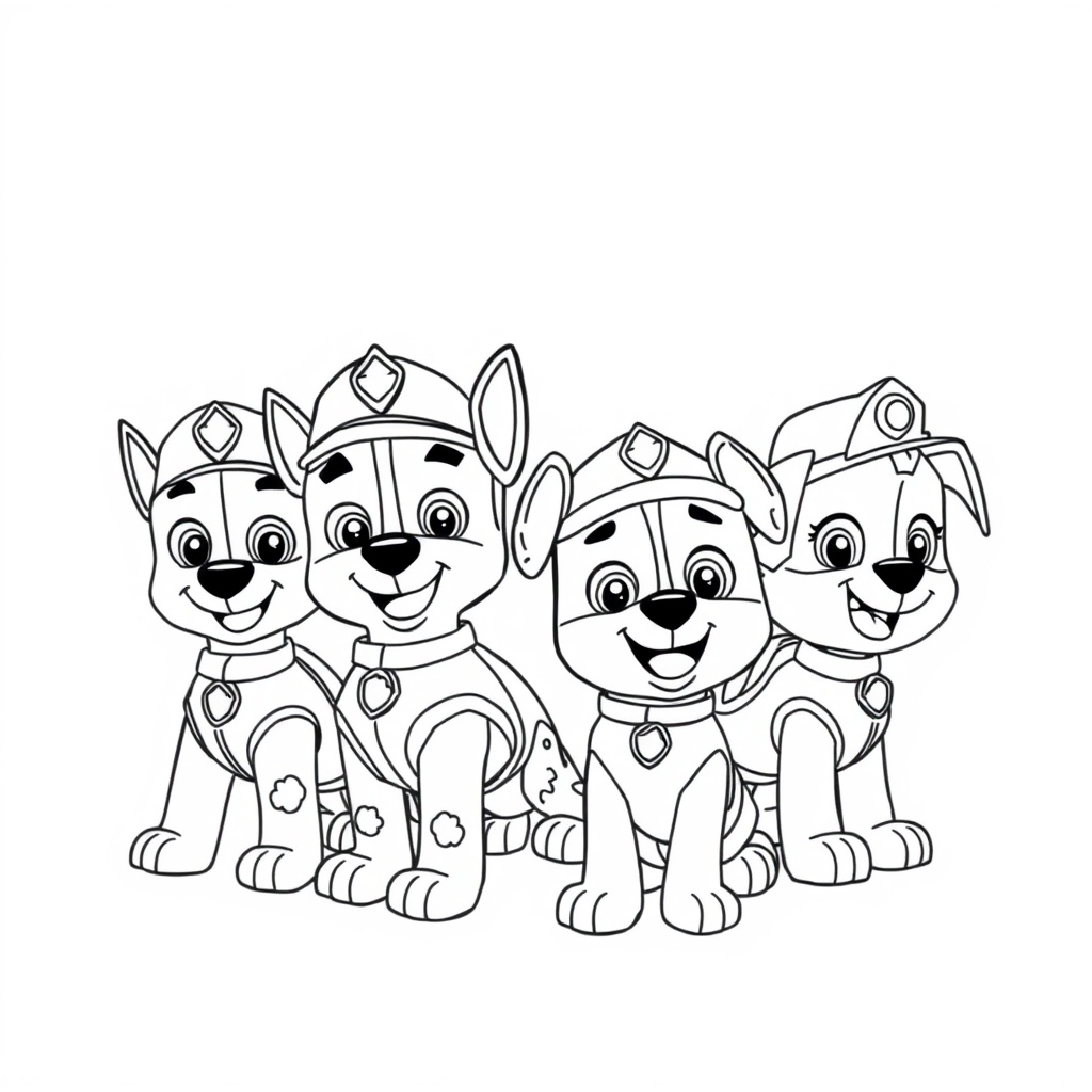 Kolorowanka: Psi Patrol w Akcji!