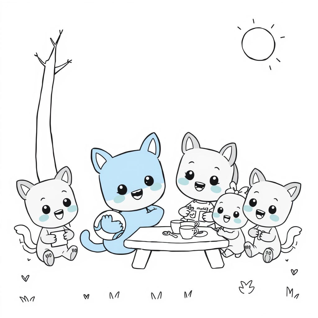 Libro de Coloreado de Bluey: Aventuras Familiares