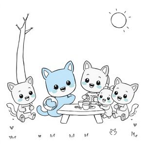 Libro de Coloreado de Bluey: Aventuras Familiares