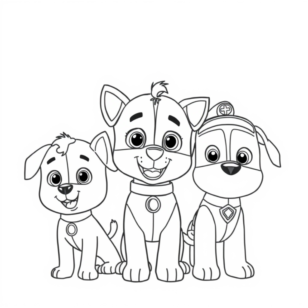 Libro para colorear de PAW Patrol