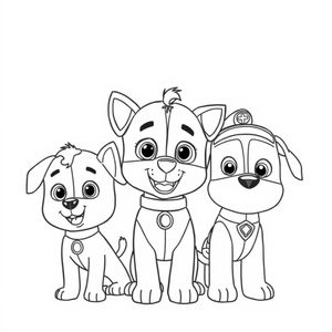 Kolorowanka z Psim Patrolem