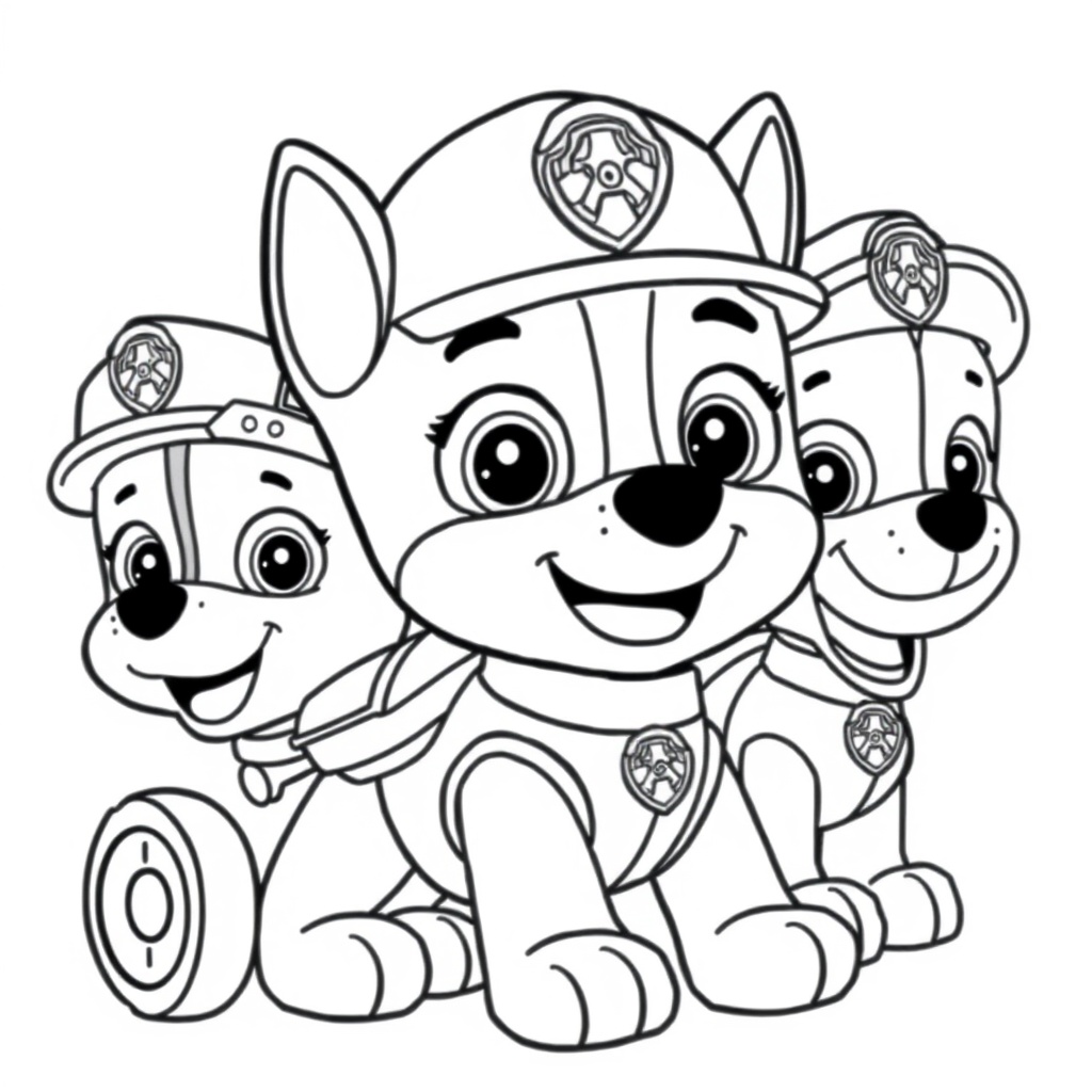 Páginas para Colorear de PAW Patrol