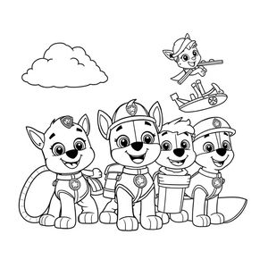Libro para colorear: Patrulla de Cachorros