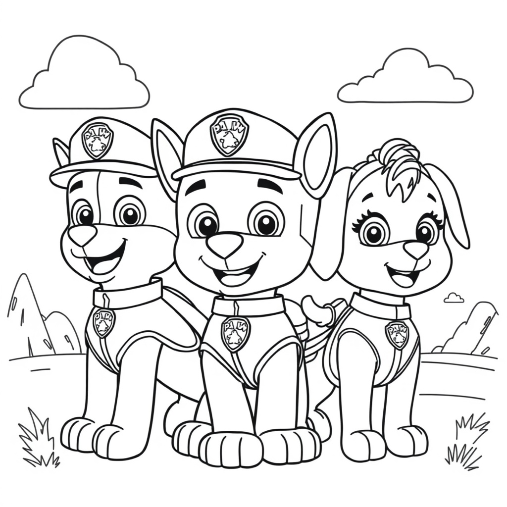 Libro de Colorear de la Patrulla Canina
