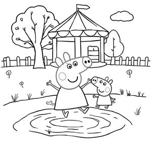 Páginas para Colorear de Peppa Pig