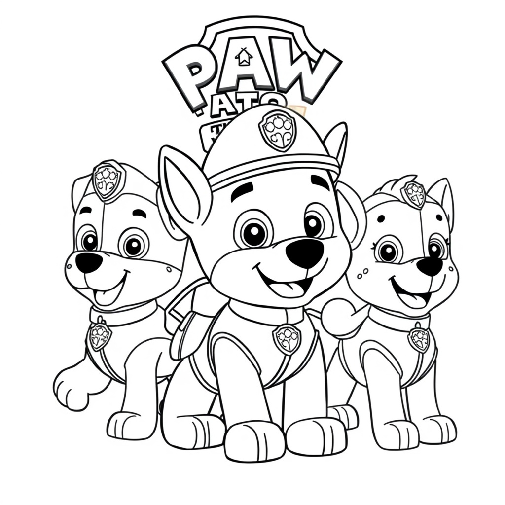 Libro para Colorear de La Patrulla Canina