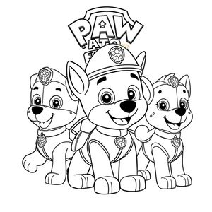 Libro para Colorear de La Patrulla Canina