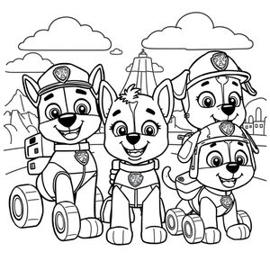 Libro para Colorear Patrulla Canina