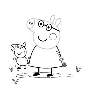 Kolorowanka Peppa Pig: Przygody z Przyjaciółmi