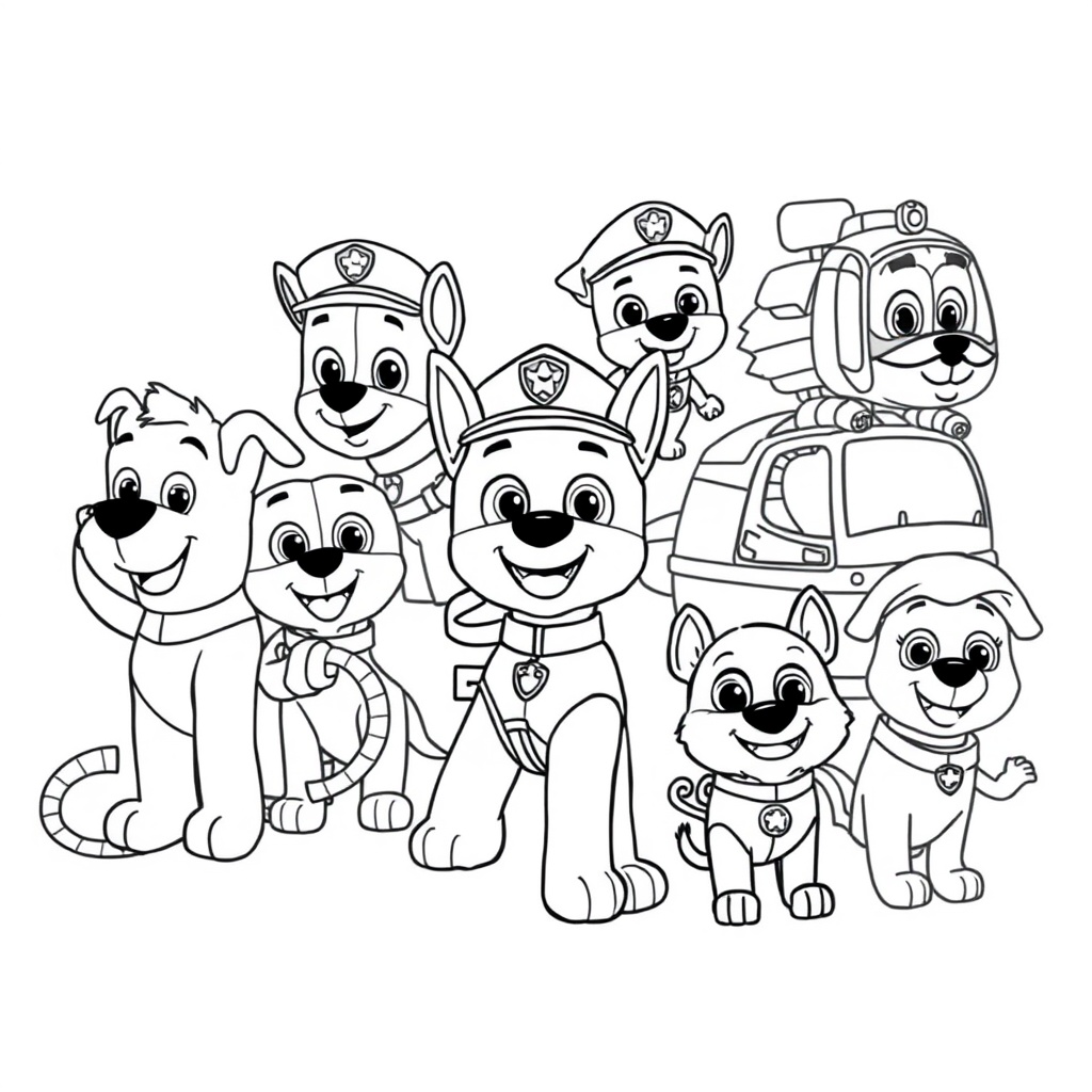 Psi Patrol Kolorowanka