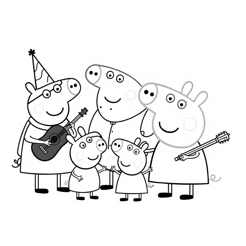 Libro para Colorear Peppa Pig