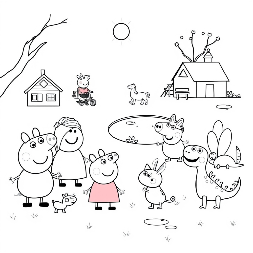 Libro para Colorear Peppa Pig