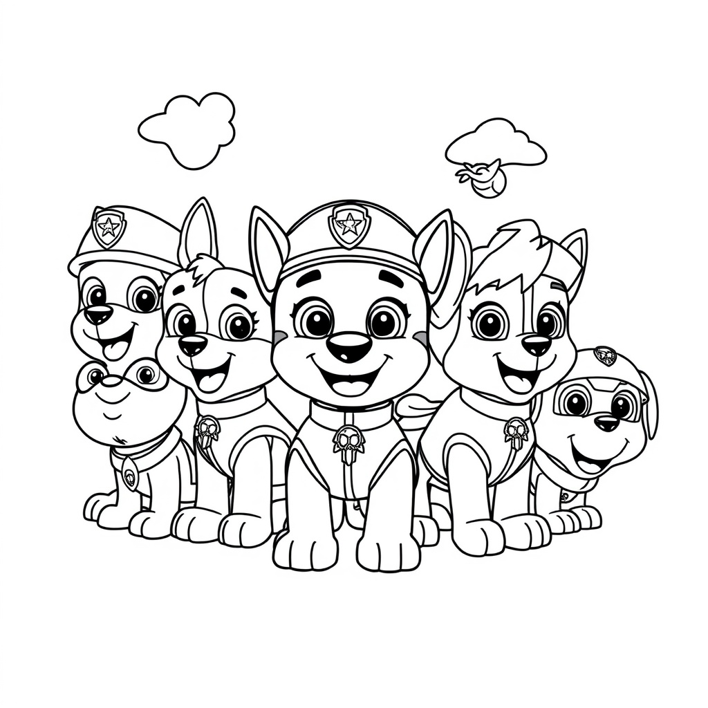 Libro para Colorear de Patrulla de Cachorros