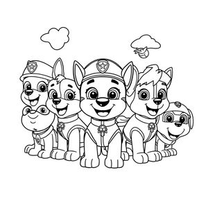 Libro para Colorear de Patrulla de Cachorros