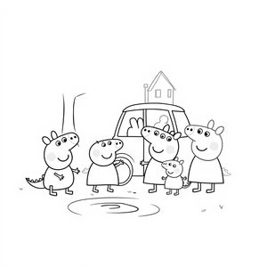 Libro de colorear Peppa Pig