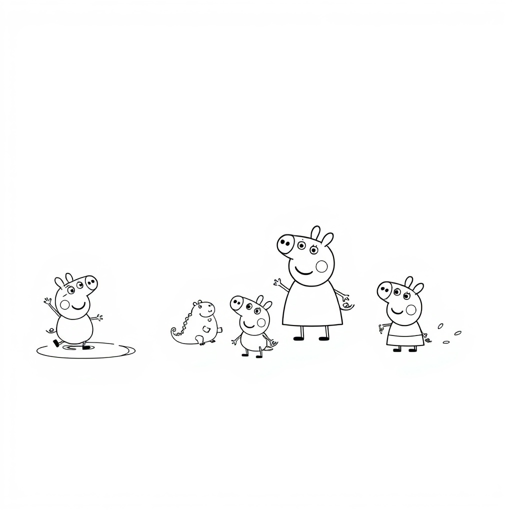 Kolorowanka z Peppa Pig