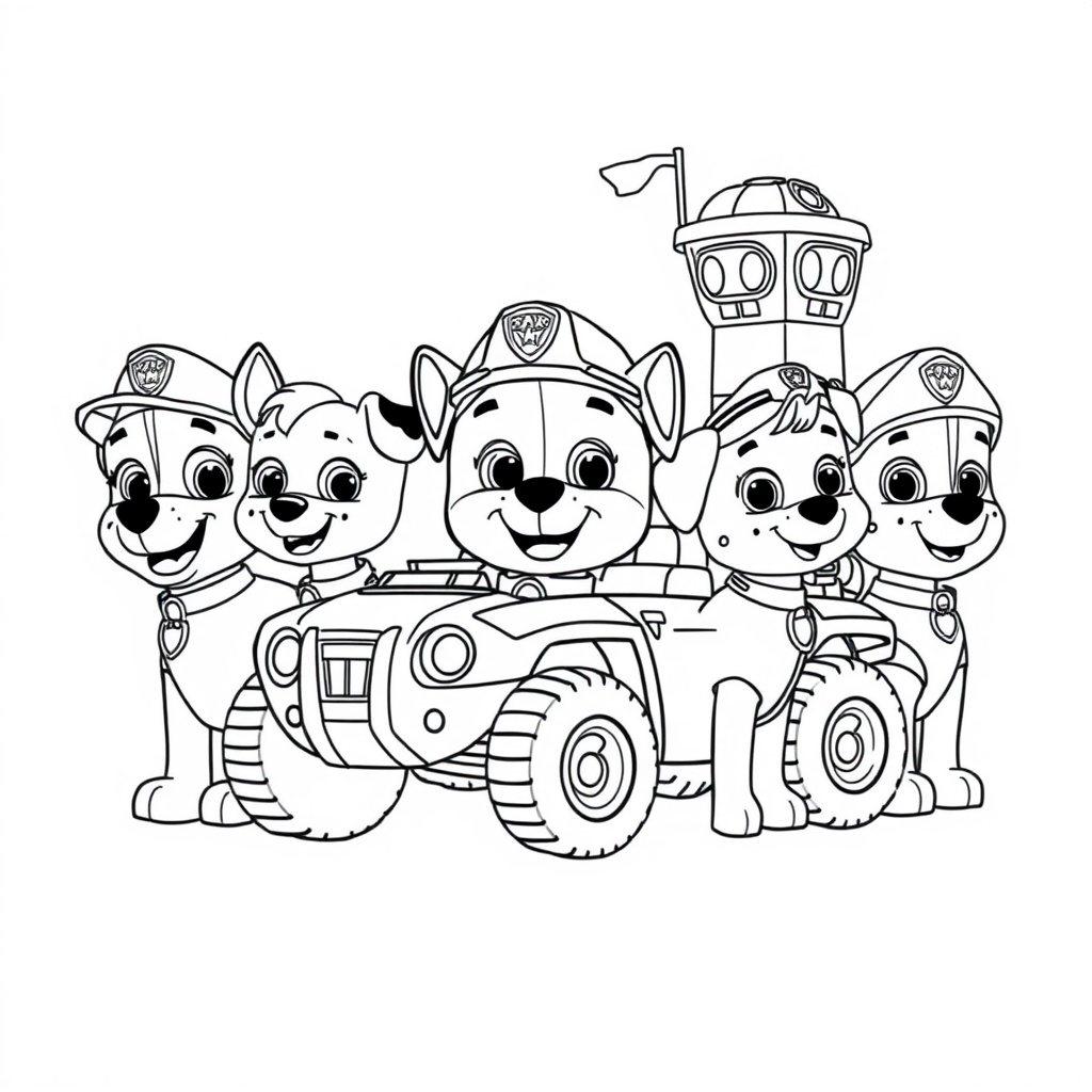 Kolorowanka Psi Patrol