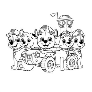 Libro de colorear de la Patrulla Canina