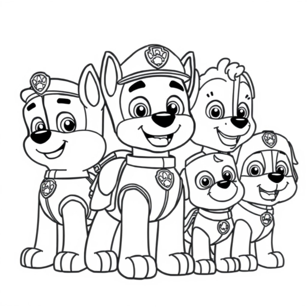 Libro para Colorear de La Patrulla Canina