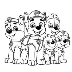 Libro para Colorear de La Patrulla Canina