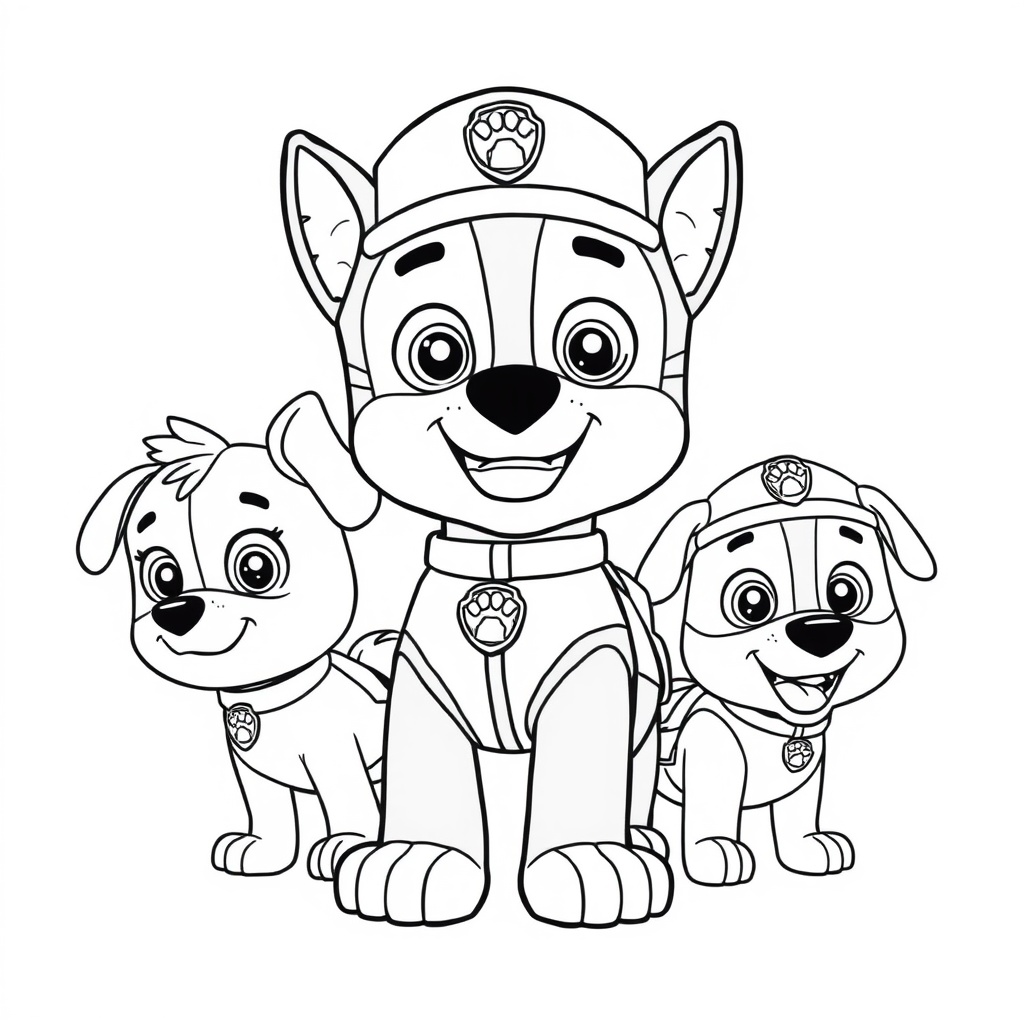 Psi Patrol - Kolorowanka