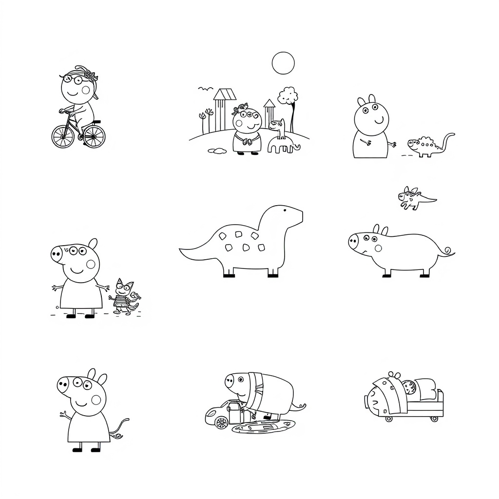 Libro para colorear Peppa Pig