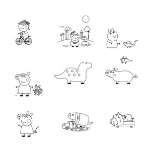 Libro para colorear Peppa Pig
