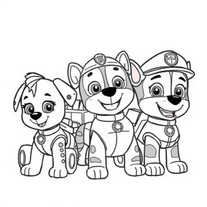 Libro para Colorear de Patrulla de Cachorros