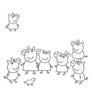 Libro para colorear de Peppa Pig