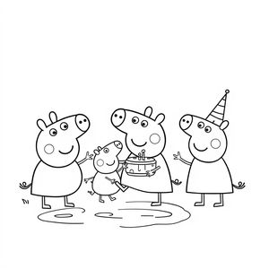 Libro para Colorear de Peppa Pig